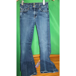 7 For All Mankind Kimmie Bootcut Blue Jeans Size Women's 24 115561